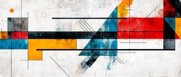 Abstracte geometrische compositie van Poster Art Shop