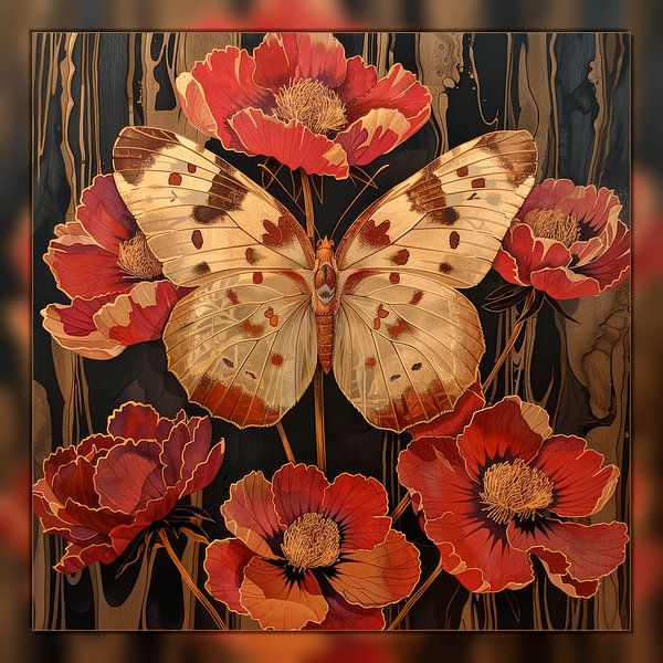 Butterfly as centrepiece by Carla van Zomeren