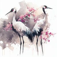 Kraniche und Kirschen II