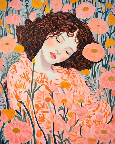 Modern flower portrait