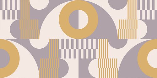 Geometrische Symfonie in Retro Tinten nr. 6