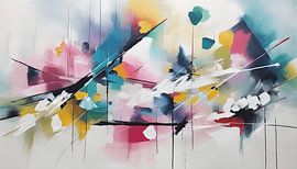 Schilderij kleurrijk abstract van WeLoveArt
