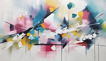 Painting colourful abstract by WeLoveArt