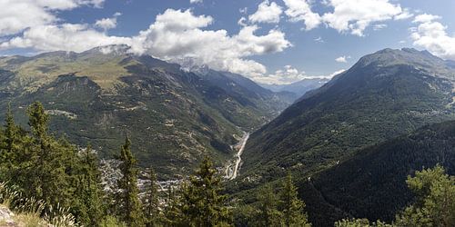 Landschap van de Maurienne-vallei, Frankrijk