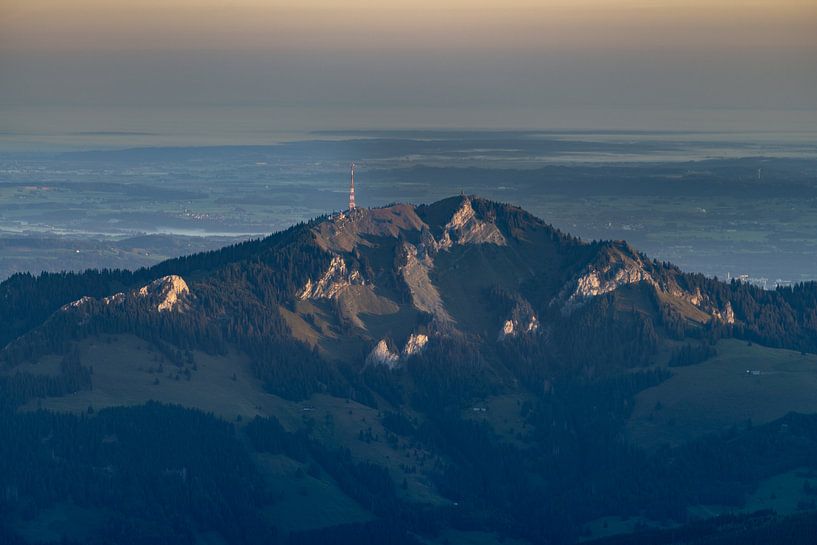 the Grünten at sunrise by Walter G. Allgöwer