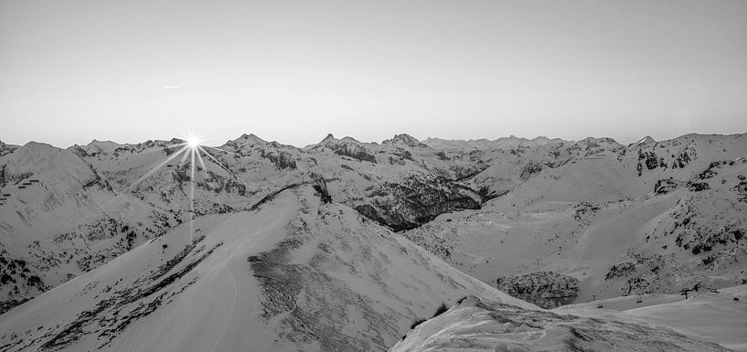 Sunset in Obertauern in SW by Christa Kramer