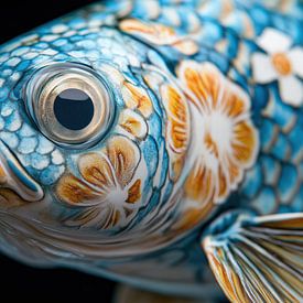 Fisch in Delfter Blau von Bert Nijholt