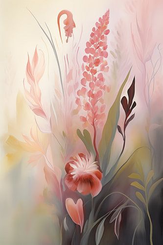 Botanisch in pastel kleuren