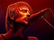 Thom Yorke of Radiohead Schilderij van Paul Meijering thumbnail