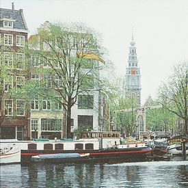 Schilderij: Amster-Groenburgwal, Amsterdam