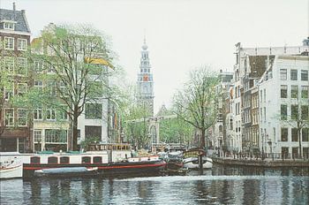 Schilderij: Amster-Groenburgwal, Amsterdam