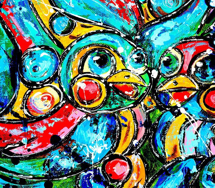 Color Tweeties van Christel De Buyser