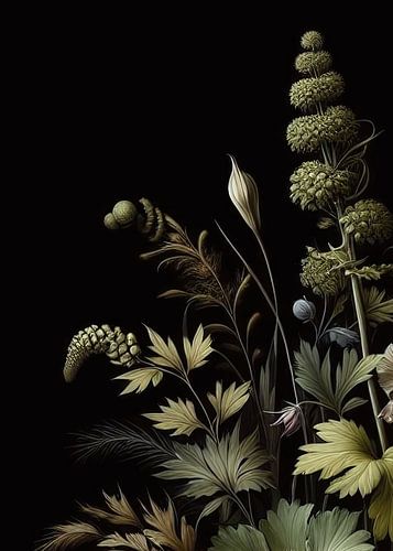 VINTAGE KLEURRIJK BOTANISCH-7-D2