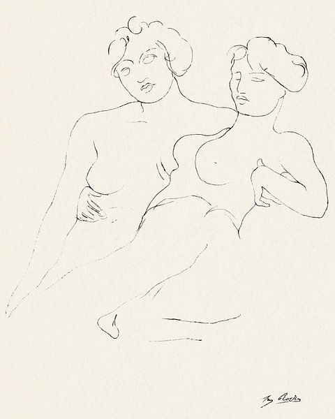 Zwei Figuren, Auguste Rodin von Meisterhafte Meister