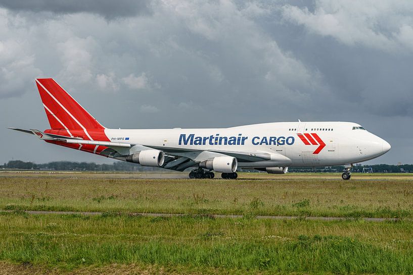 Landed Martinair Cargo Boeing 747-400. by Jaap van den Berg