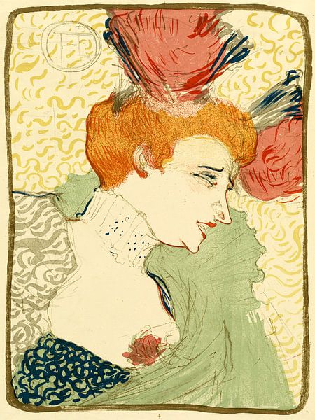 Büste von Fräulein Marcelle Lender, Henri de Toulouse - Lautrec von Liszt Collection