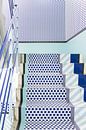 Tokio trappenhuis, Japan, blauw van Anki Wijnen thumbnail