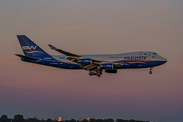 Boeing 747-400 of Azerbaijan Cargo Silkway. by Jaap van den Berg
