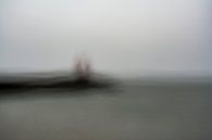 Foto geschilderd pier aan zee van Ton de Koning thumbnail