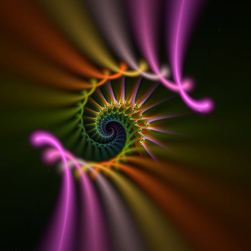 3D fractal in the shape of a spiral by W J Kok