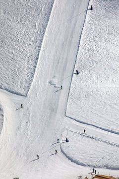 Zermatt - Piste de ski vue du ciel sur t.ART