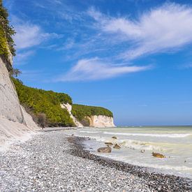 Roches de craie de Rügen, mer Baltique après l'effondrement de la craie sur GH Foto & Artdesign