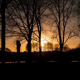 Zonsondergang in het park von Sabrina Geerling