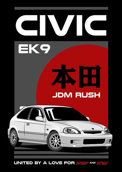Honda Civic Type R EK9 JDM Car by Adam Khabibi