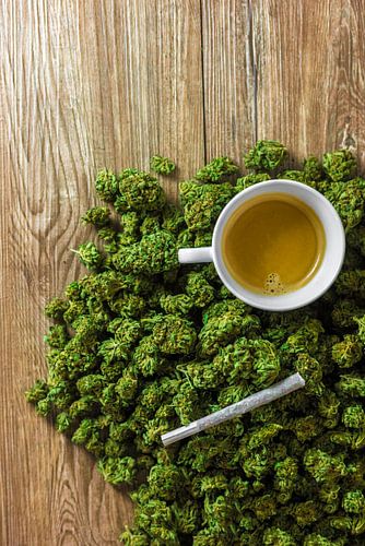 Coffee and grass by Poster Art Shop