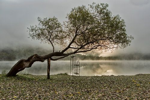 Boracko-Jezero (Bosnie) in de mist. sur Alida Stuut
