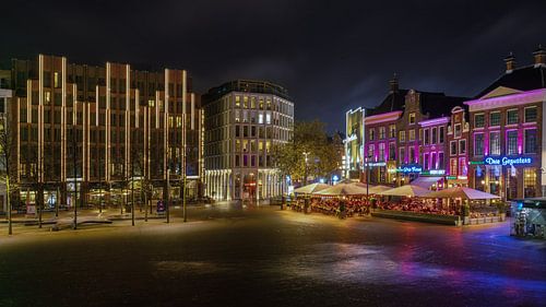 Grote Markt Groningen bij avond