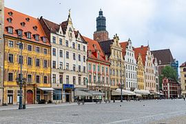 De beaux bâtiments sur la place Rynek à Wrocław, en Pologne 7/8 sur Adelheid Smitt