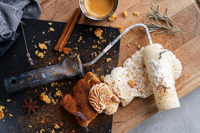 Gâteau au rouleau de peinture - la nourriture avec une touche d'originalité par Sara Milani