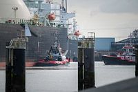LNG tanker Marvel Pelican with tugs