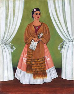 Frida, Selbstbildnis mit Widmung an Leo Trotzki, 1937