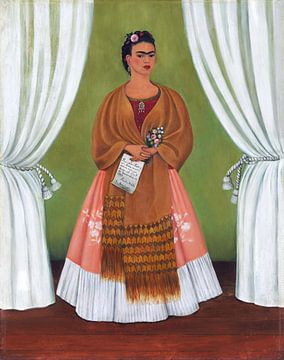 Frida, Zelfportret opgedragen aan Leon Trotski, 1937 van Atelier Liesjes