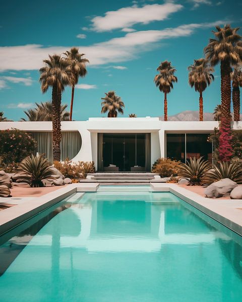 Palm Springs von fernlichtsicht