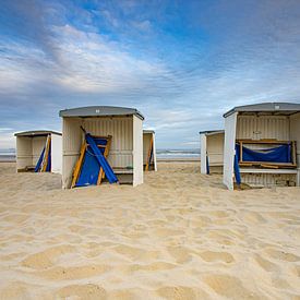 strandhütten am strand von katwijk am meer von Gerard De Mooij