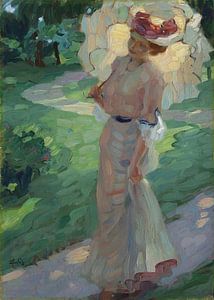Leo Putz - Ein Sommertrag im Park