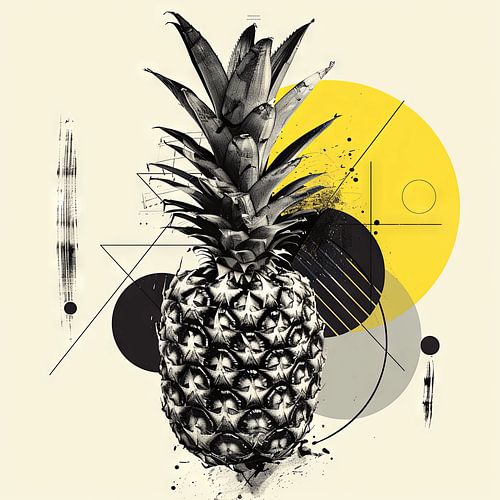 Anana Geometric - Modern wall decoration in pop art style