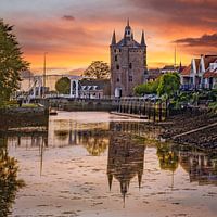 Zierikzee, Noordhavenpoort at sunset