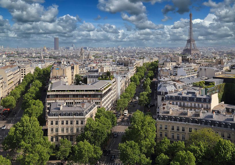 Paris und der Eiffelturm von Jan Kranendonk