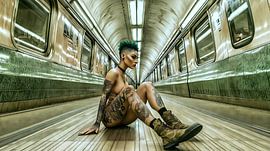 Alternativer Stil auf dem U-Bahnsteig von Frank Heinz