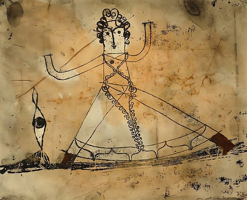 Schéma d'une figure antique