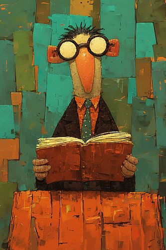 Pop-Art Charakter | Sage Reader