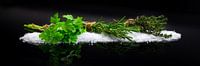 Variation of kitchen herbs
