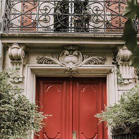 Rode voordeur | Parijs van Roanna Fotografie