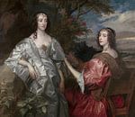 Katherine, Gräfin von Chesterfield, und Lucy, Gräfin von Huntingdon, Antoon van Dyck von Meisterhafte Meister Miniaturansicht