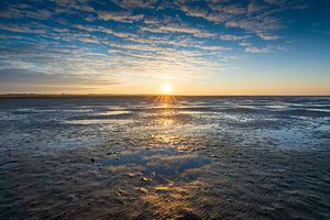 Zonsopgang aan de Waddenzee van Martin Wasilewski