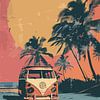 VW Combi Retro sur Lae